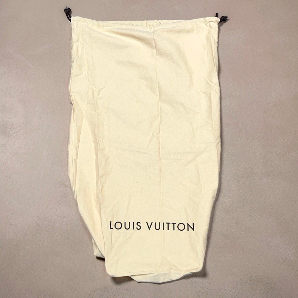 Louis Vuitton Large Drawstring Dust Bag Storage Cover Cream 24x36